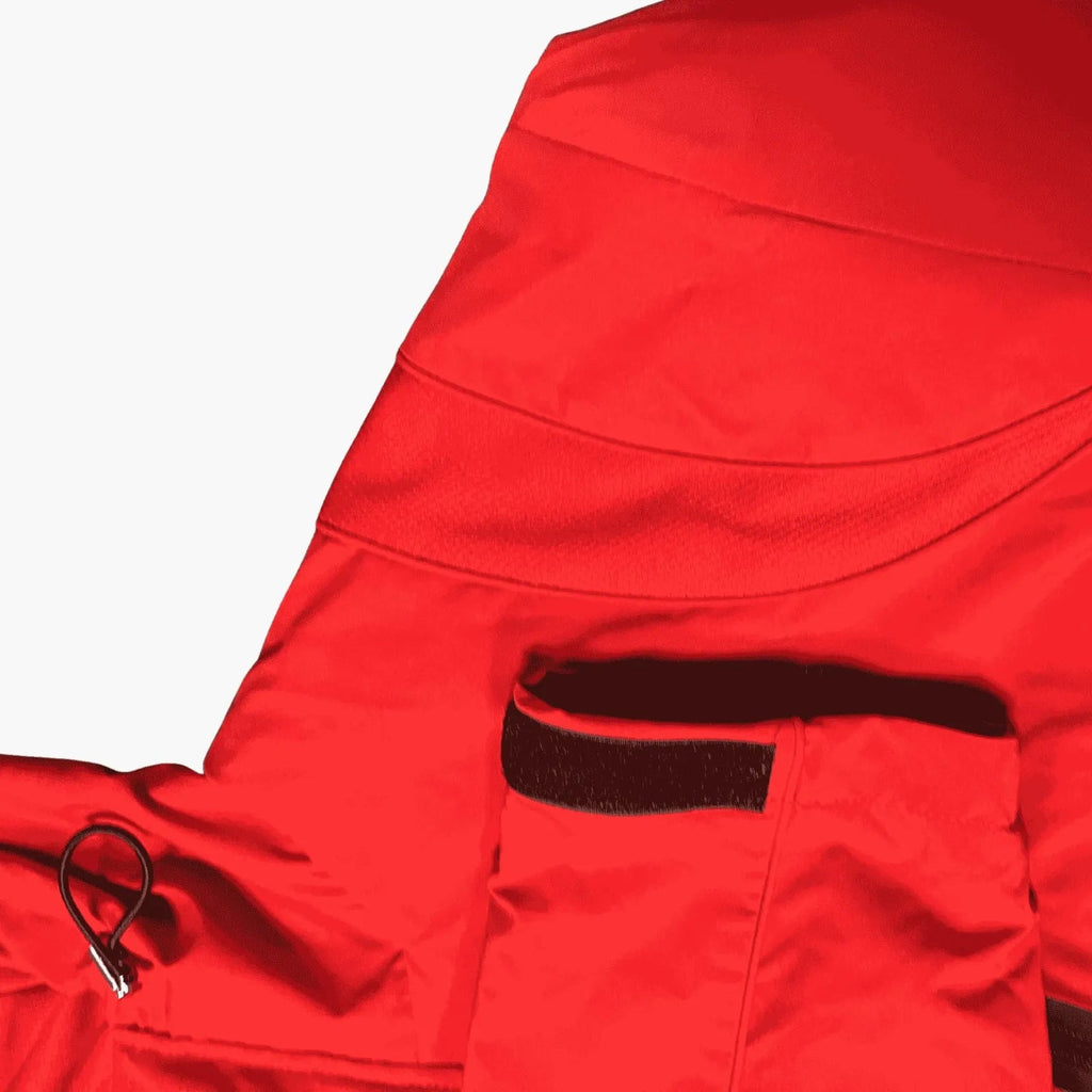 Vermilion Nylon Track Pants '26 – Hoodie in Red | Eido Official
